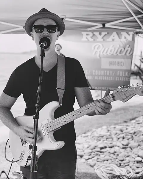 Ryan Rubich, a frequent visitor to The Boro's outdoor stage